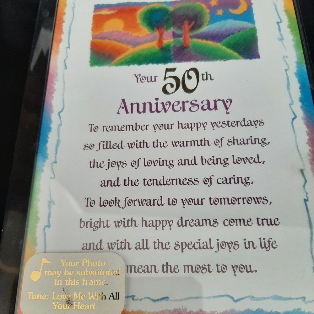 50th Anniversary Plaque with Tune